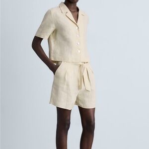 Mango Cream Blouse Elegant Top